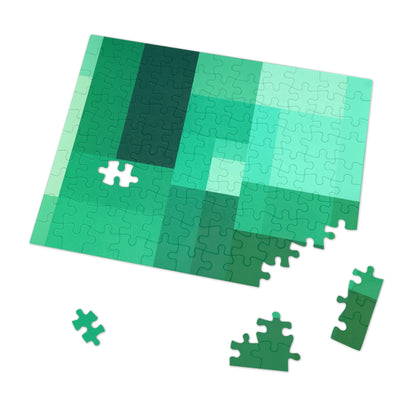 Tiffany Window Sonata: Quiet Geometry in Green