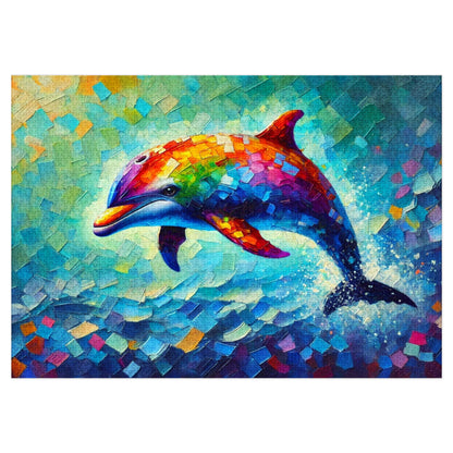 Rainbow Wave: The Joyful Leap of the Dolphin