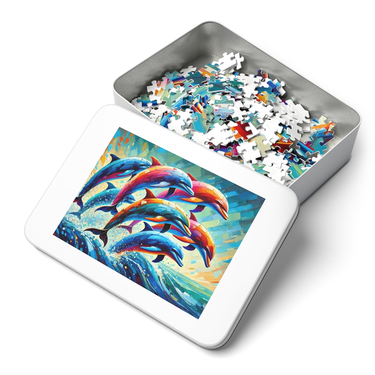 Rainbow Dolphins: A Dance of Ocean Prisma