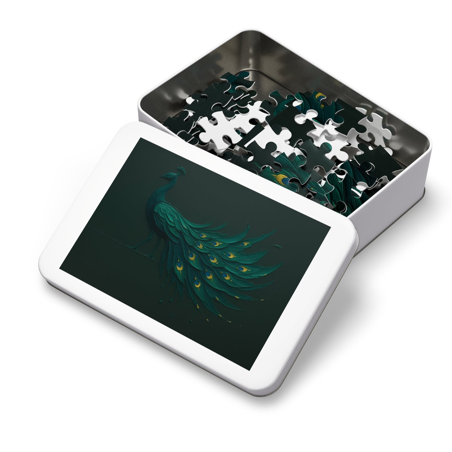 Peacock in Motion — Emerald Drip