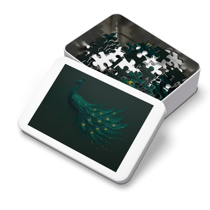 Peacock in Motion — Emerald Drip
