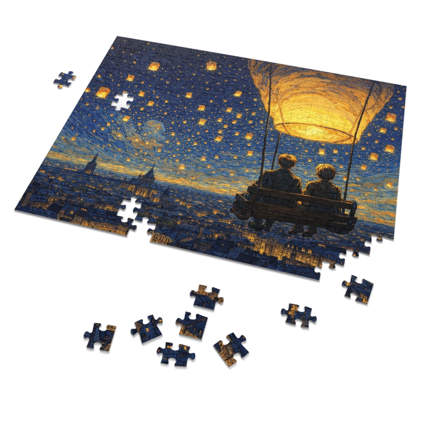 Lantern Sky Serenade: A Quiet Ride for Two