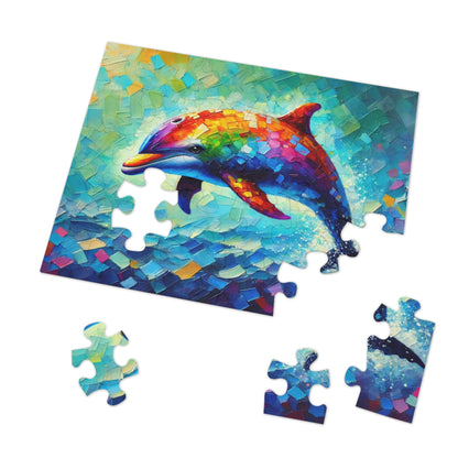 Rainbow Wave: The Joyful Leap of the Dolphin