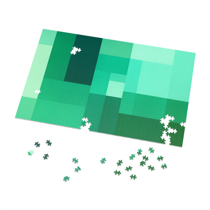 Tiffany Window Sonata: Quiet Geometry in Green