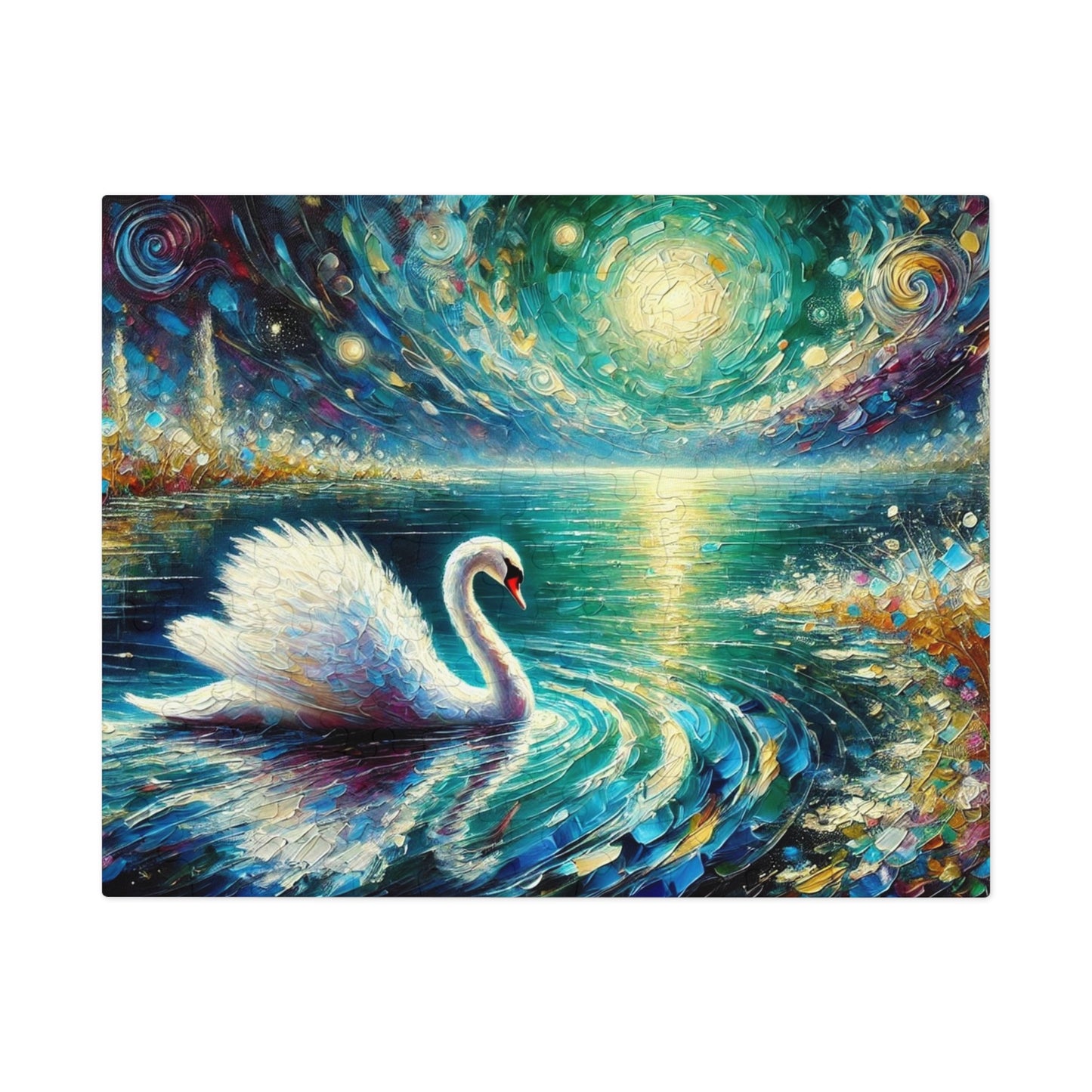 Moonlit Waters: The Grace of the Swan