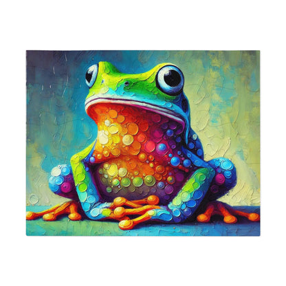 Rainbow Tree Frog: A Bubble Symphony