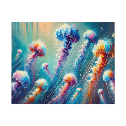Ethereal Drift: Jellyfish in the Watercolor Deep