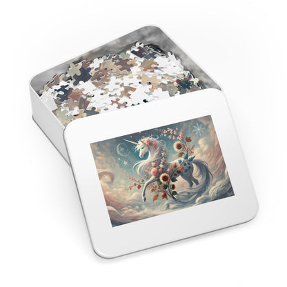 Moonlit Unicorn: A Celestial Dance Through the Seasons