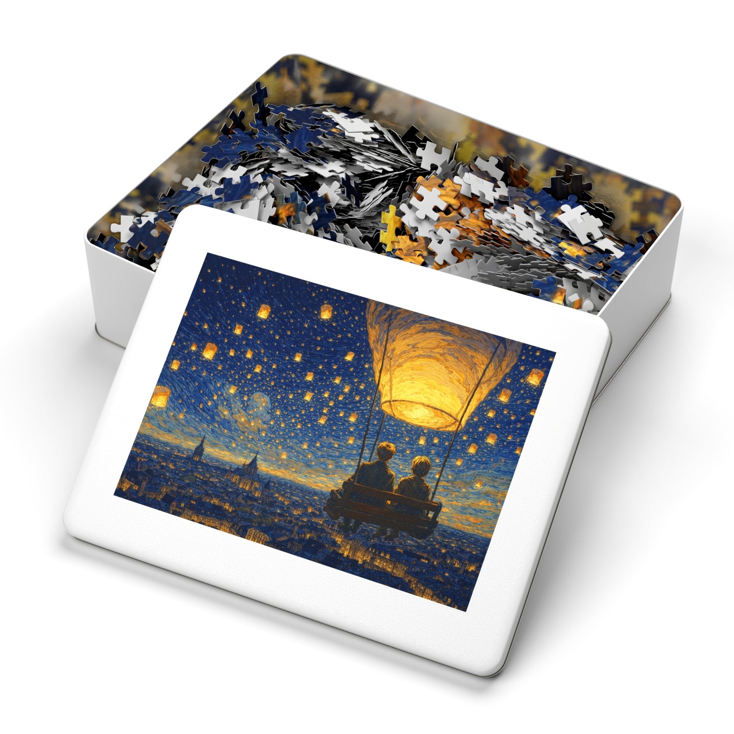 Lantern Sky Serenade: A Quiet Ride for Two