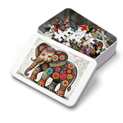 The Floral Elephant: A Symphony of Colors