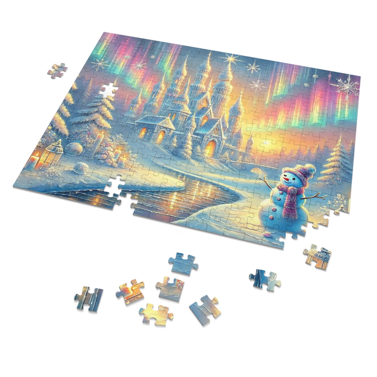 Winterlight Castle: A Puzzle of Snow, Stars, and Northern Wonder