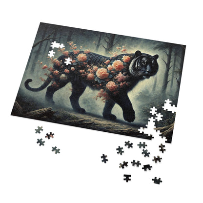 The Floral Tiger: Blossoms in the Shadows