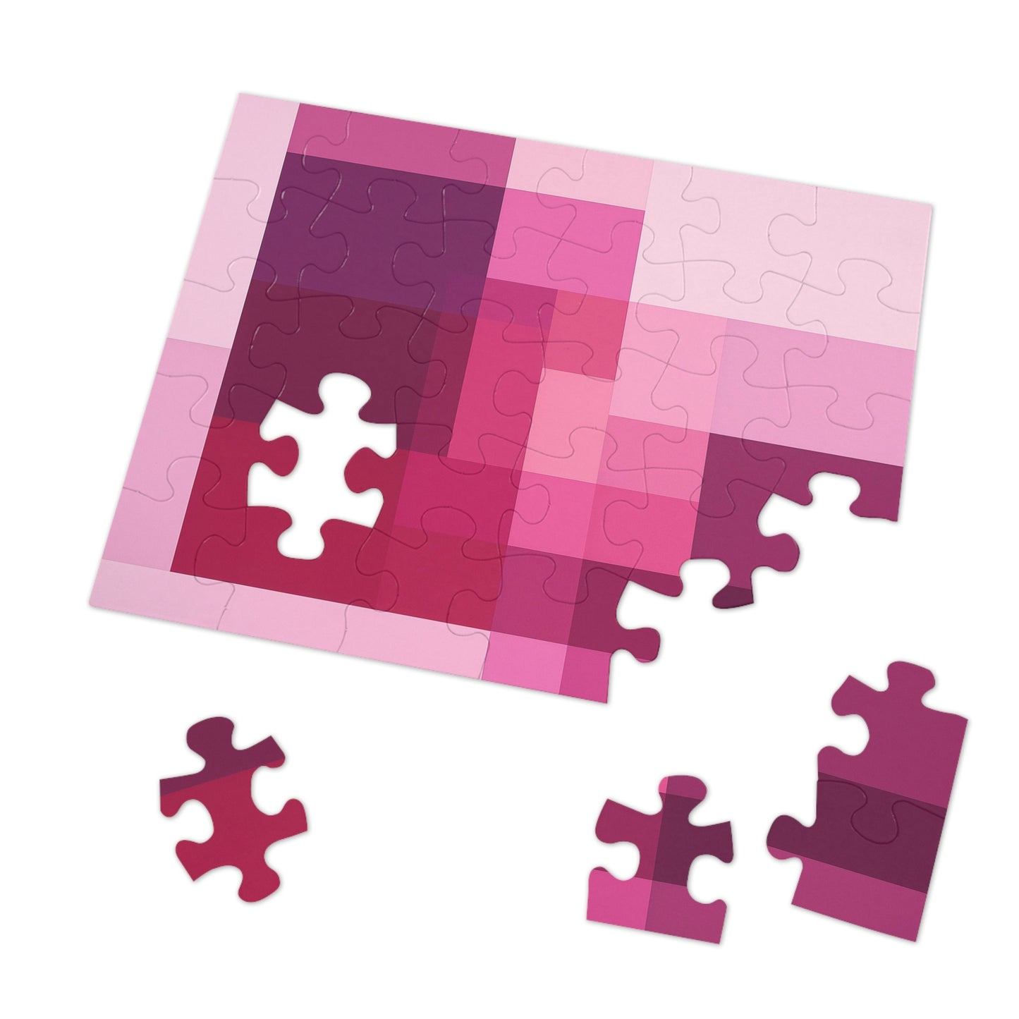 Orchid Wine Mosaic — Color-Block Glaze