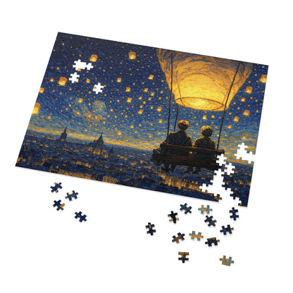 Lantern Sky Serenade: A Quiet Ride for Two