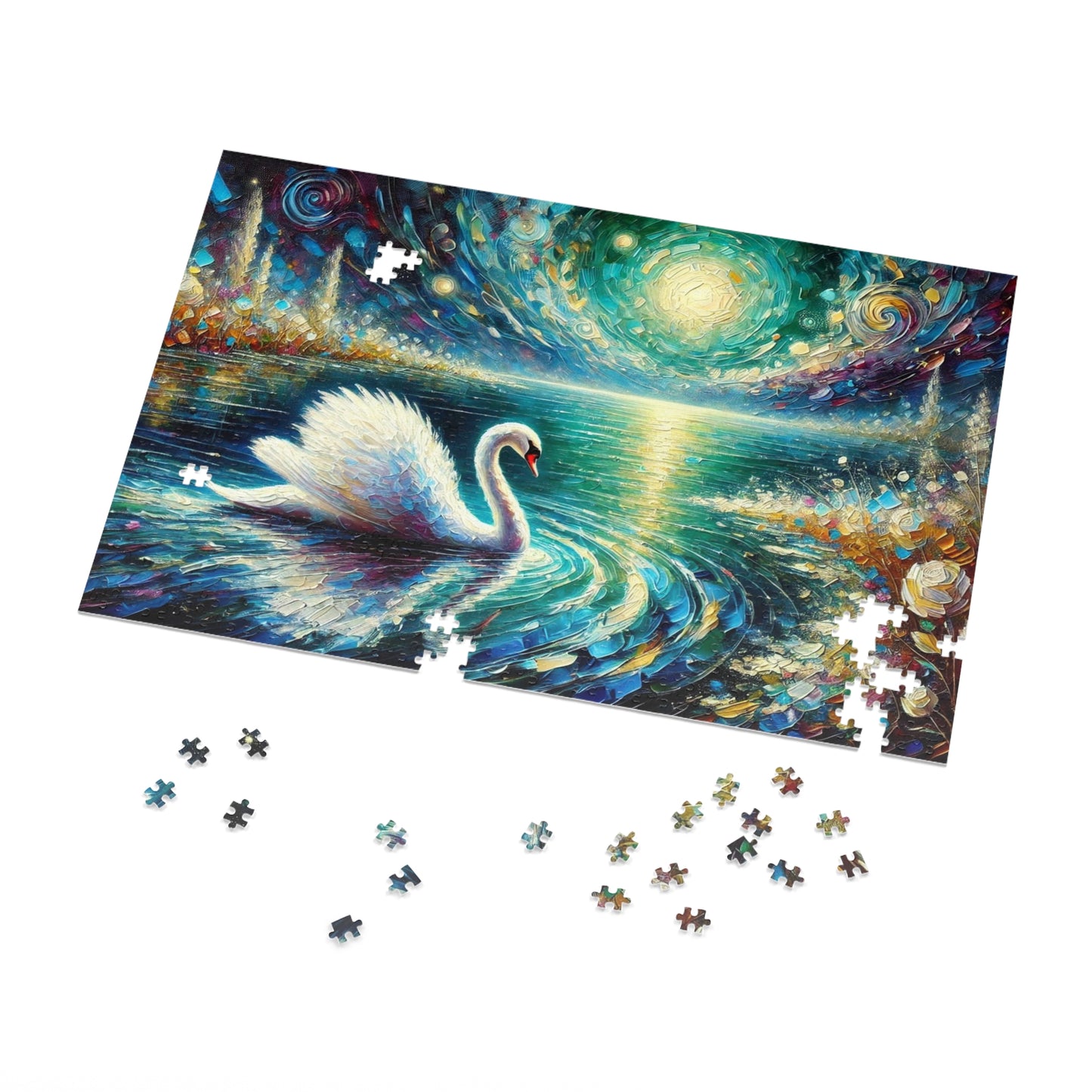 Moonlit Waters: The Grace of the Swan