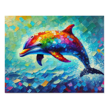 Rainbow Wave: The Joyful Leap of the Dolphin