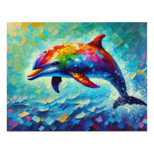 Rainbow Wave: The Joyful Leap of the Dolphin