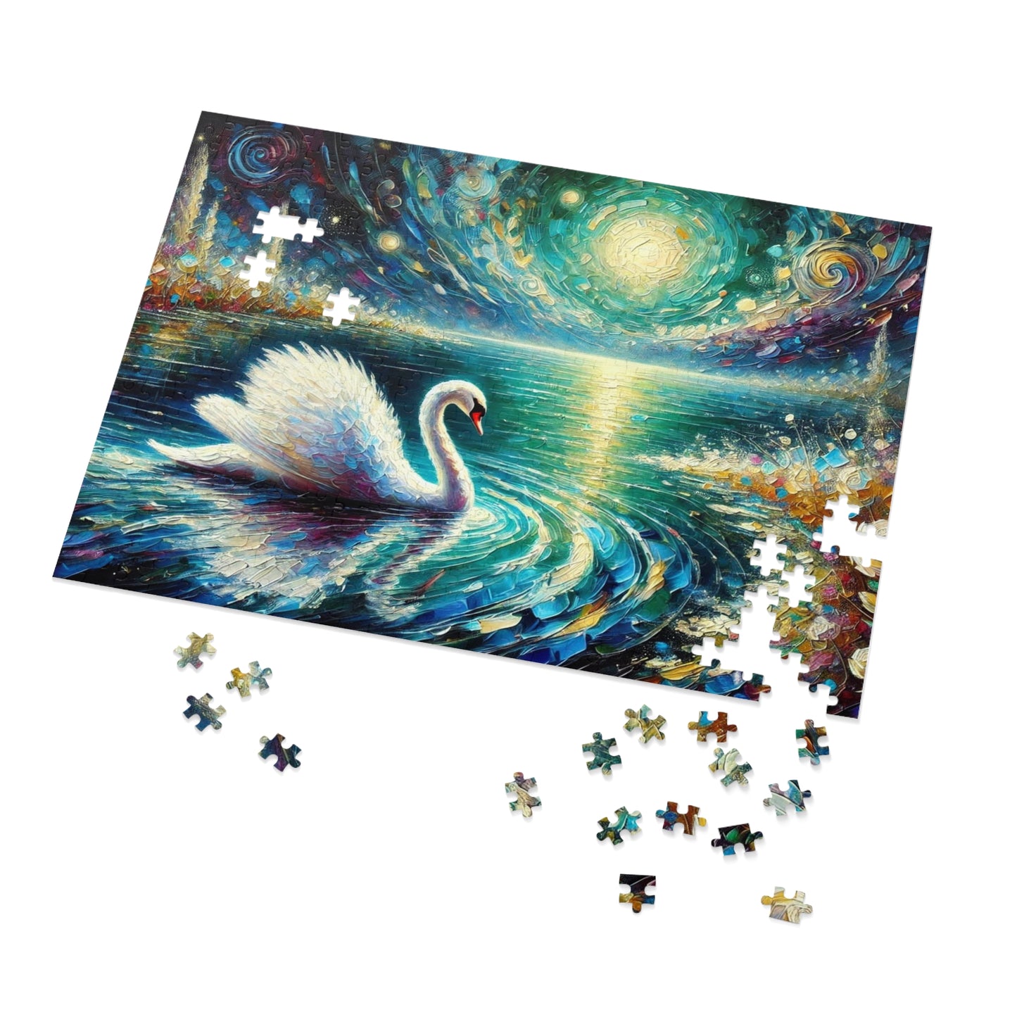 Moonlit Waters: The Grace of the Swan