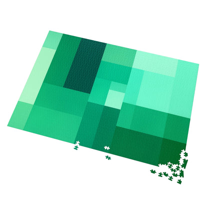 Tiffany Window Sonata: Quiet Geometry in Green