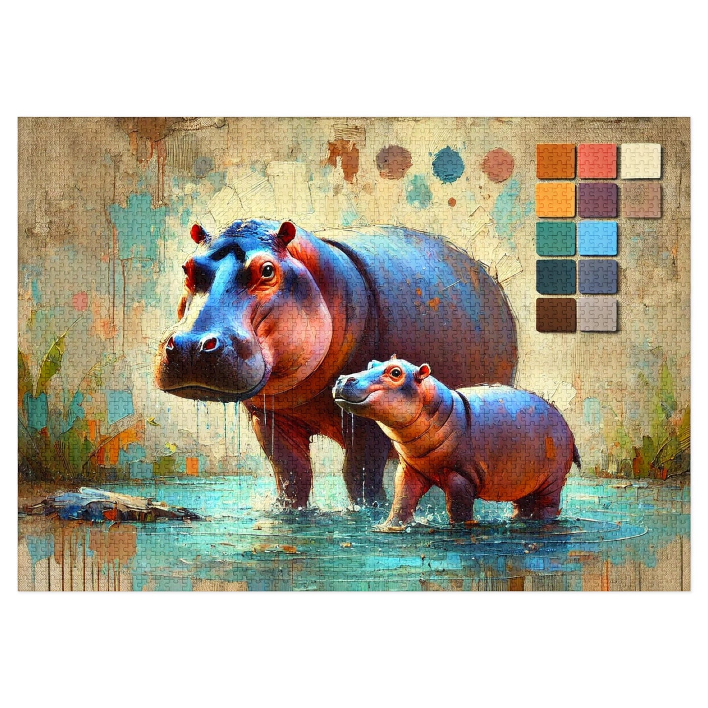 A Hippo Duo: In the Heart of the Wetlands
