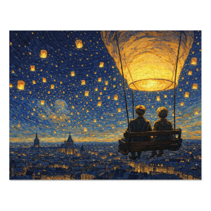 Lantern Sky Serenade: A Quiet Ride for Two