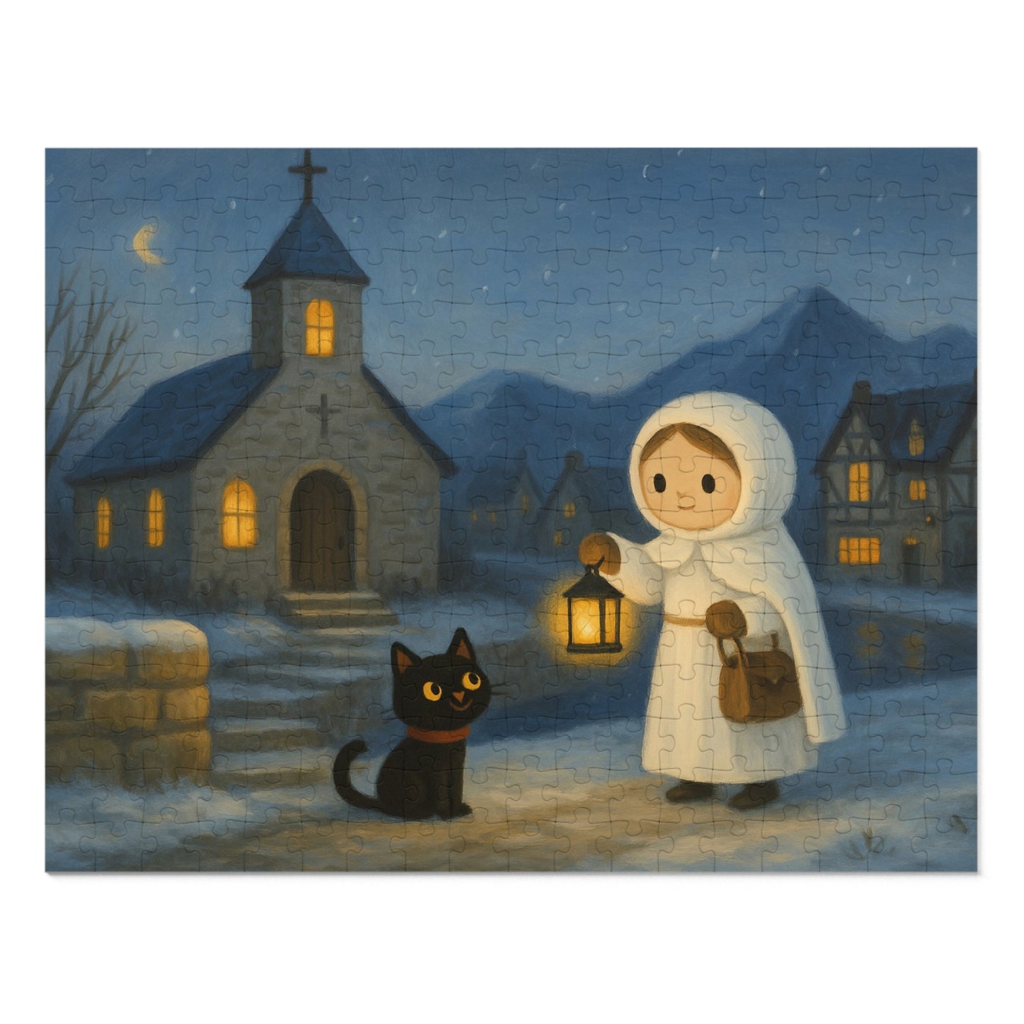 Little Black Cat Journeys: A Winter Chapel Tale