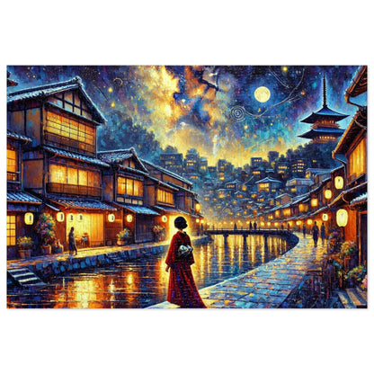 Moonlit Streets in Kyoto