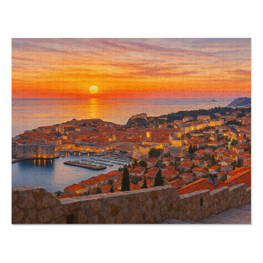 Amber Dusk Over Dubrovnik