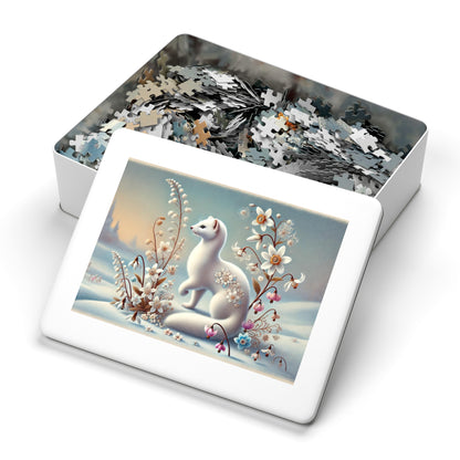 Winter Whispers: The White Weasel and the Flowers of Frost