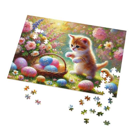 Sunlit Easter: A Furry and Feathery Friendship