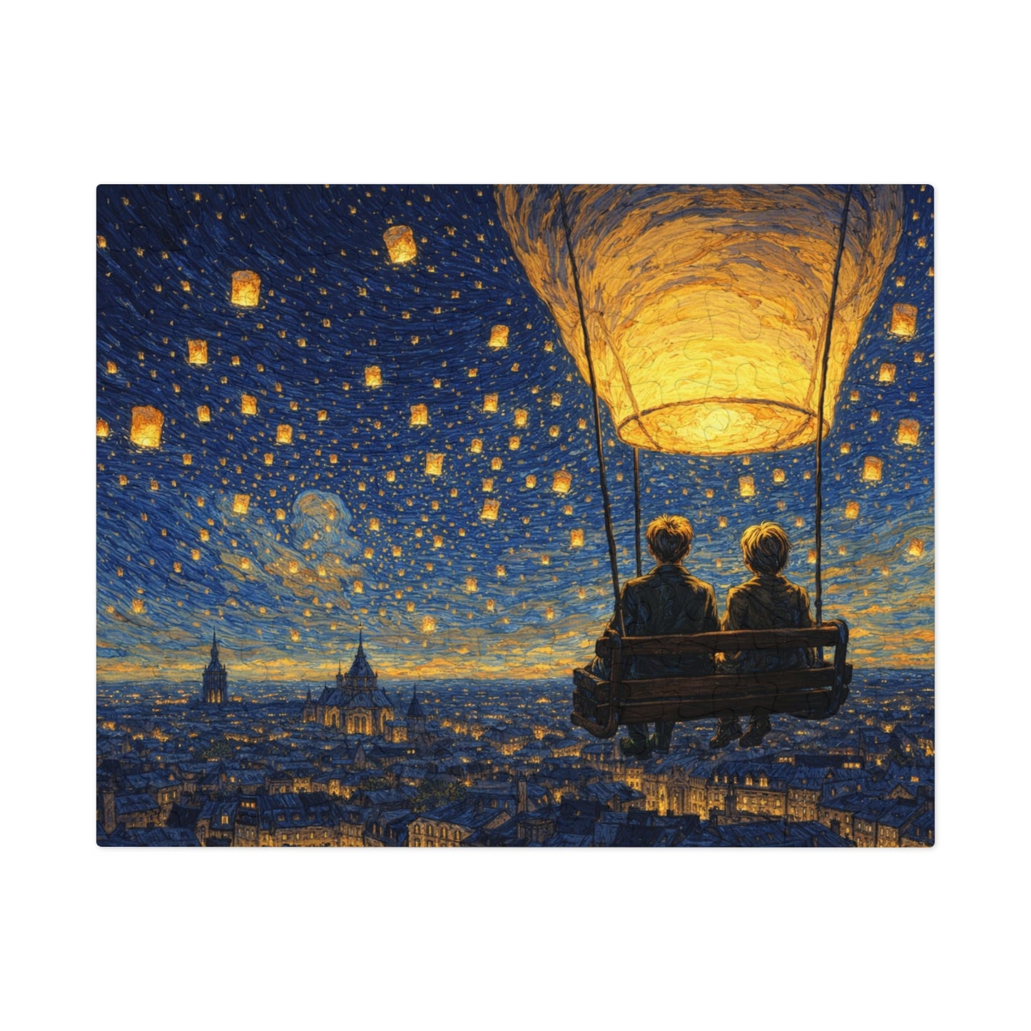 Lantern Sky Serenade: A Quiet Ride for Two