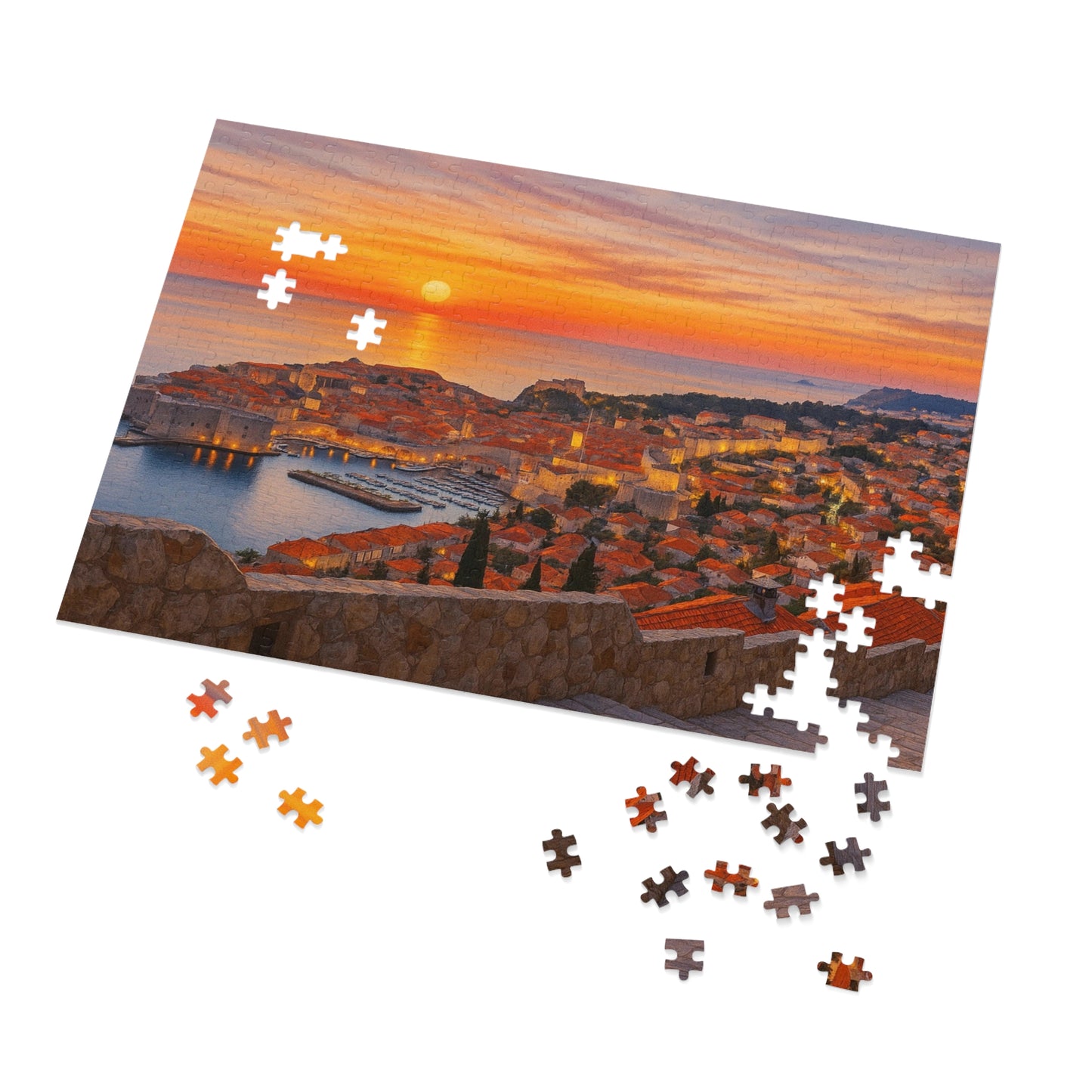 Amber Dusk Over Dubrovnik