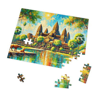 Timeless Reflections: Angkor Wat in Light and Water