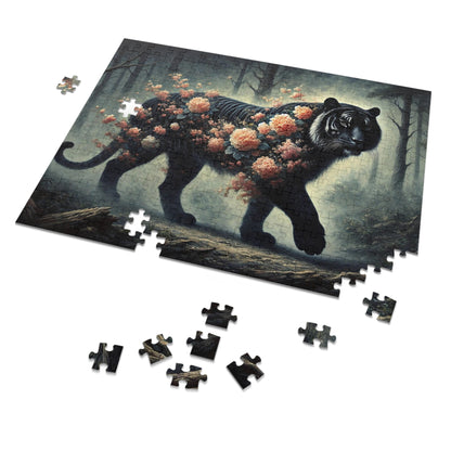 The Floral Tiger: Blossoms in the Shadows