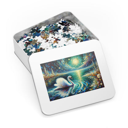 Moonlit Waters: The Grace of the Swan