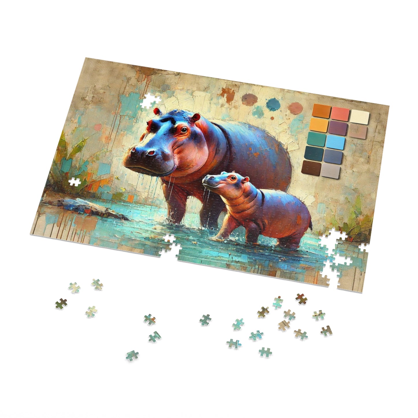 A Hippo Duo: In the Heart of the Wetlands