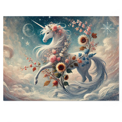 Moonlit Unicorn: A Celestial Dance Through the Seasons