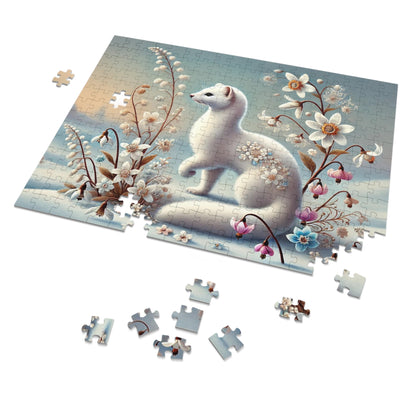 Winter Whispers: The White Weasel and the Flowers of Frost