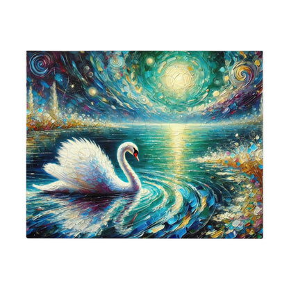 Moonlit Waters: The Grace of the Swan