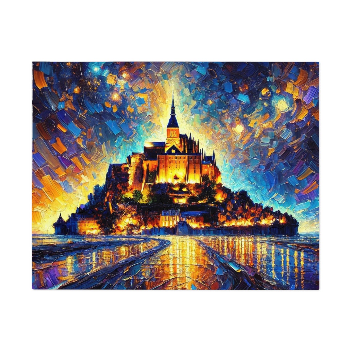 Mont Saint-Michel: A Palette Knife Symphony