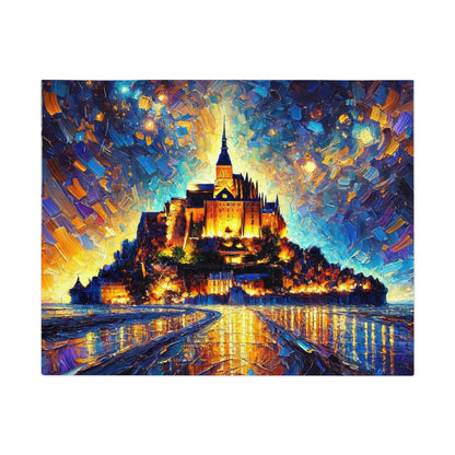 Mont Saint-Michel: A Palette Knife Symphony