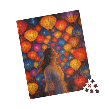 Echoes of Color: A Lantern-lit Reverie