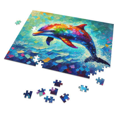 Rainbow Wave: The Joyful Leap of the Dolphin