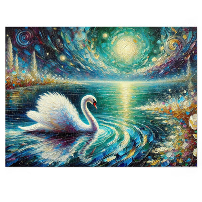 Moonlit Waters: The Grace of the Swan