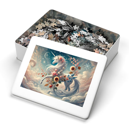 Moonlit Unicorn: A Celestial Dance Through the Seasons