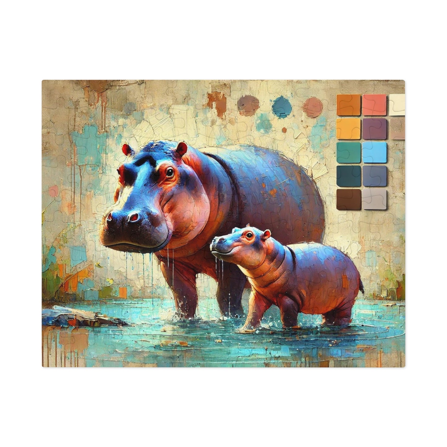 A Hippo Duo: In the Heart of the Wetlands