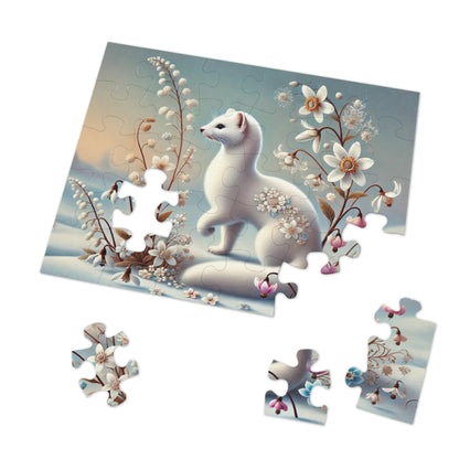 Winter Whispers: The White Weasel and the Flowers of Frost