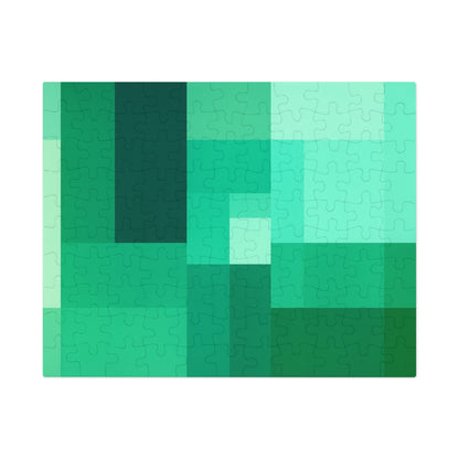 Tiffany Window Sonata: Quiet Geometry in Green