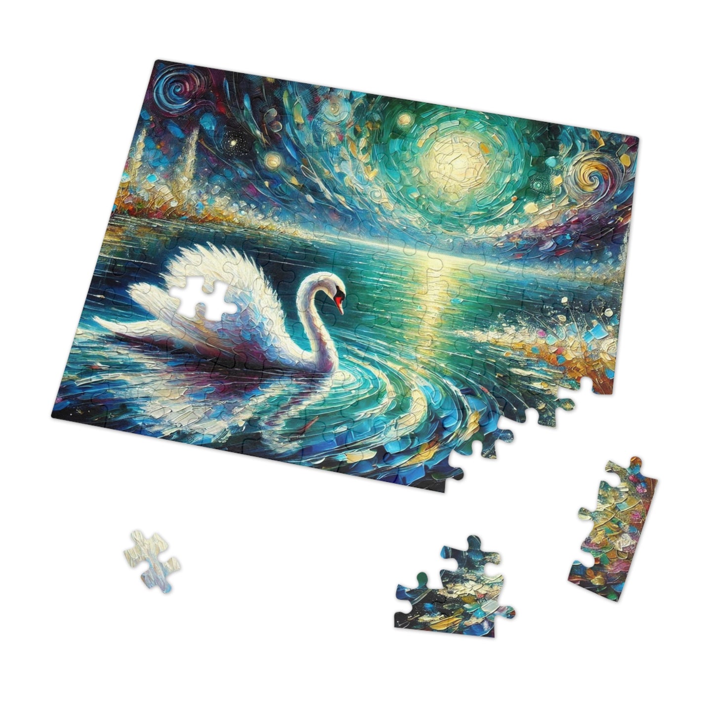 Moonlit Waters: The Grace of the Swan
