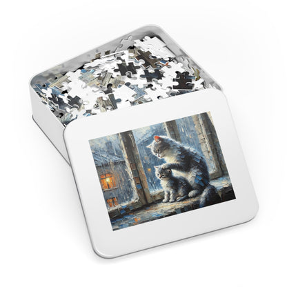 Rain Window Cat Duet